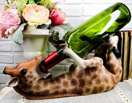 Ebros Safari Tall Drink Long Necked Giraffe Wine Bottle Holder Caddy Fig... - $657.83 MXN