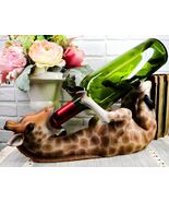 Ebros Safari Tall Drink Long Necked Giraffe Wine Bottle Holder Caddy Fig... - €30,72 EUR