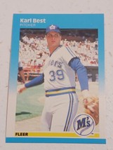 Karl Best Seattle Mariners 1987 Fleer Card #579 - £0.77 GBP