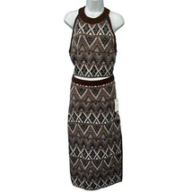 Mother Brown Midnight Walk Lone Star Halter Crop Top Sweater Skirt Set S... - $430.00