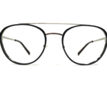 Robert Mitchel Eyeglasses Frames RM202118 BLACK-SILVER Round Full Rim 53... - £51.64 GBP