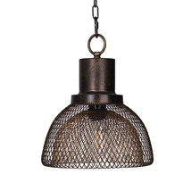 D9.5X12&quot; Small Black Netted Pendant - £77.27 GBP