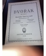 Dvorak Op 72 no 2 sheet music Slavischet Tanz In E Moll - £3.93 GBP