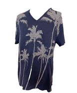 NWT Armani Exchange Men&#39;s V-Neck Tee Shirt Blue XXL - $524.29 MXN