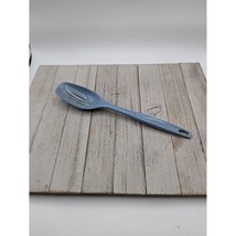 Vintage Foley #1 Country Blue Nylon Plastic Slotted Spoon 11&quot; - £7.10 GBP