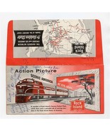 1950s Rock Island Lines Railroad Ticket Jacket &amp; Ticket Scenic America E... - £17.03 GBP