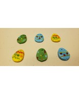 Charms (new) (6) FUSED GLASS EASTER EGG - £5.81 GBP