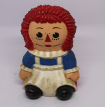 Girls Gift 1960’s Vintage Hard Plastic Raggedy Ann Coin Bank 7&quot; Plug Stopper - £7.41 GBP