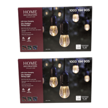 Home Decorators 12-Light 24ft LED Color Changing Outdoor String Light Bulbs 2 PK - £53.34 GBP