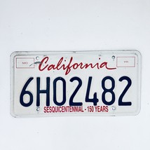  California Sesquicentennial - 150 Years Passenger License Plate 6H02482 - £14.74 GBP
