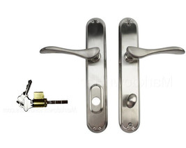 Pella Active Handle Left Hand Keyed Set Hinged Door w/ Key Lock - Satin ... - £270.58 GBP