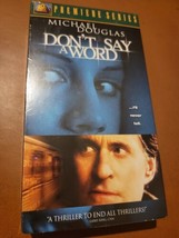 Don&#39;t Say a Word (VHS, 2002) Factory Sealed, Michael Douglas Movie Film - £7.74 GBP