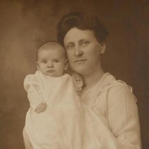 Cabinet Card Photograph Mother and Baby Woman and Child - £19.75 GBP