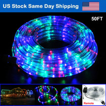 50Ft Led Strip Lights Flexible Remote Rope Light Room Tv Party Decor Multicolor - £53.77 GBP