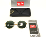 Ray-Ban Sunglasses RB3565 JACK 9196/31 Gold Hexagonal Frames with Green ... - £129.07 GBP