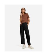 Everlane The Easy Pant Pockets Pull On Organic Cotton Black Size 0 - £37.93 GBP
