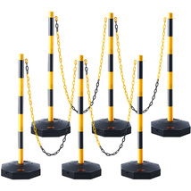 VEVOR Adjustable Traffic Delineator Post Cones, 6 Pack, with Fillable Base  - €44,68 EUR