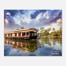 Kerala India Poster Wall Art | Kerala Home Decor | Kerala Houseboat Digital Prin - £16.05 GBP