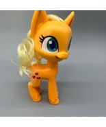 My Little Pony Apple Jack Toy Orange Figure 5&quot; 2020 Yellow Brushable Hai... - $16.77 CAD