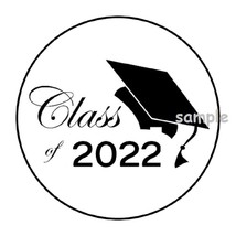 30 class of 2022 graduation stickers favors cap grad lollipop labels party - £5.92 GBP