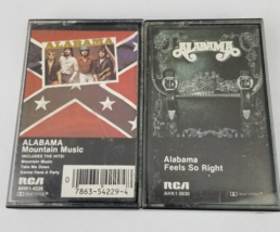 Alabama Cassette Tape Lot x2 Feels So Right Mountain Music 1980's vintage - $12.99