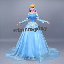 Sleeping Beauty Princess Aurora Light Blue cosplay costume Adult Women&#39;s Costume - £92.61 GBP