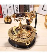 Vintage Dial Telephone Shaped Music Box with Drawer Gift For Mom - $39.99