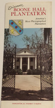 Vintage Boone Hall Plantation Brochure Charleston South Carolina QBR4 - £10.24 GBP