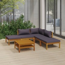  Wooden Lounge Set Dark grey cushions - $1,066.11 CAD