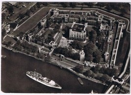 Postcard RPPC Tower Of London Air View London England UK - $4.82