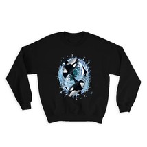 Killer Whales Ocean Animals : Gift Sweatshirt Sharks Graphics Room Decor For Tee - £23.14 GBP