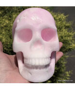 Large Pink Aragonite Crystal Skull Angels &amp; Spirit Guide Contact Spiritu... - $595.00