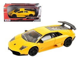 Lamborghini Murcielago LP 670 4 SV Yellow 1/24 Diecast Model Car by Moto... - £31.32 GBP