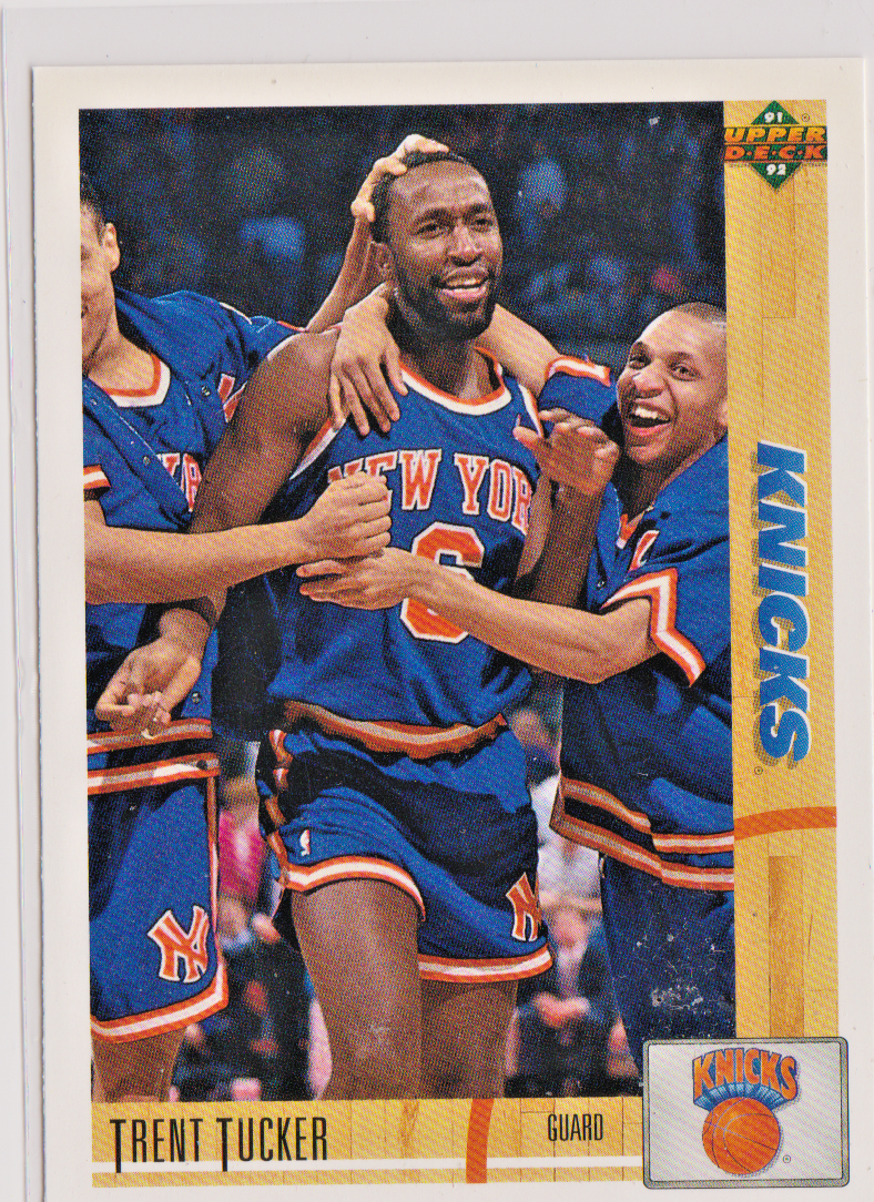 Trent Tucker New York Knicks Guard 1991-92 Upper Deck Card # 341 Near Mint - $1.49