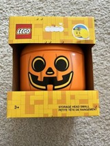 LEGO Pumpkin Jack O Lantern Storage Head Small Halloween - £23.27 GBP