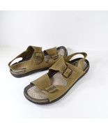 ECCO Cosmo Mens Leather Sandals Brown Leather Shock Point Size EUR 47 US 13 - £14.15 GBP
