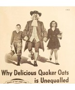 1947 Quaker Oats Hot Cereal Oatmeal Boots Advertisement Breakfast DWNN22 - $19.99