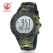 OHSEN Brand LCD Digital Watch Men Women Outdoor Sport Watches 50M Waterproof Fas - £21.96 GBP
