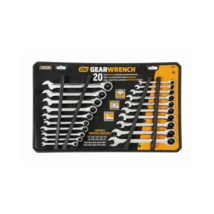 Ratcheting Wrench Set 20-Pcs 12-Point SAE/Metric Alloy Steel GEARWRENCH ... - $1,312.96 MXN