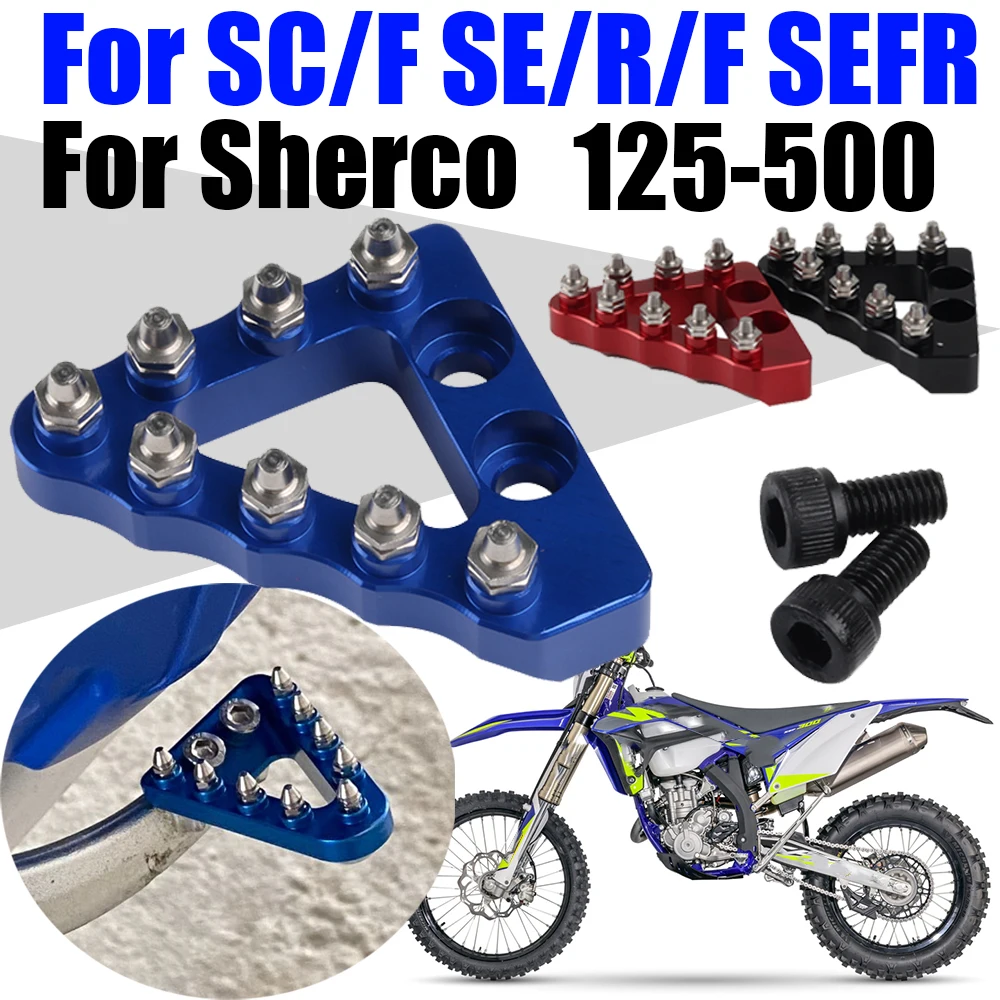 Motorcycle Rear Foot Brake Pedal Step Tip Plate Parts For Sherco SC SCF ... - $7.93