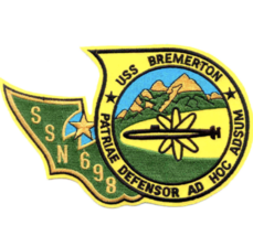 6&quot; Navy Uss SSN-698 Bremerton Embroidered Patch - £24.10 GBP