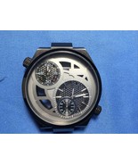 Kenneth Cole NEW YORK Men&#39;s KC1777 Black Round Date 3 Dial PARTS W/ BOX ... - $565.09 MXN