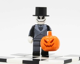 Jack Skellington Pumpkin Halloween Minifigures Accessories Building Bloc... - $2.99
