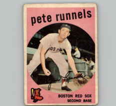 1959 Topps Baseball  # 370 Pete Runnels Red Sox - £2.41 GBP
