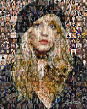 STEVIE NICKS-FLEETWOOD MAC-PHOTO MOSAIC PRINT ART - £27.87 GBP