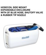 HOSECOIL SIDE MOUNT EXPANDABLE ENCLOSURE W/25&#39; BLUE HOSE, SHUTOFF VALVE - £141.63 GBP