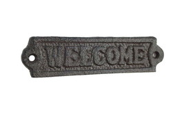 [Pack Of 2] Cast Iron Welcome Sign 6&quot;&quot; - £28.62 GBP
