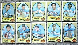 Lot of 10 HOUSTON OILERS 1970 Topps Football Cards -Bethea RC, Levias RC, Maples - £17.97 GBP