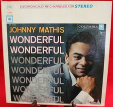Columbia stereo LP #CS9046 - Johnny Mathis - &quot;Wonderful, Wonderful&quot; - £3.94 GBP