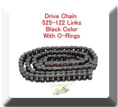 O-Ring Drive Chain Black Color Pitch 525x122Links For Honda ACE750 VT750 - £472.65 GBP